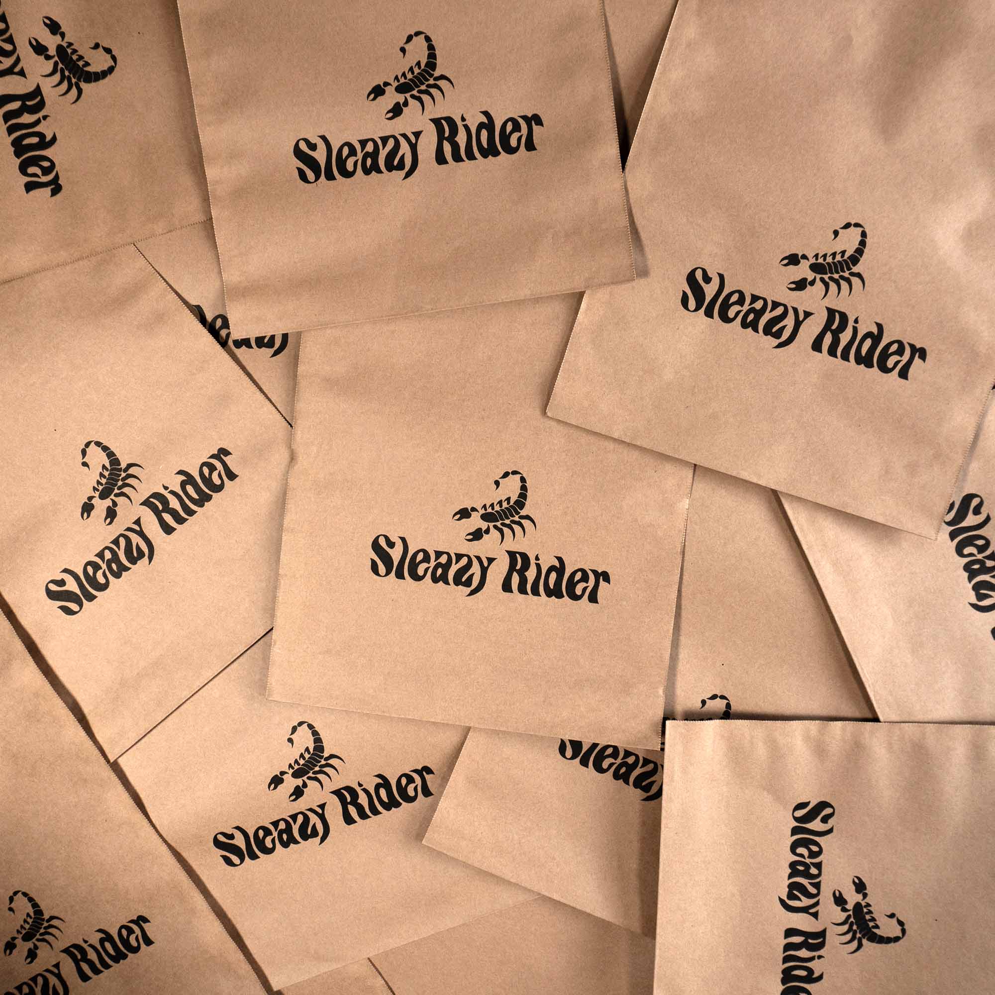 Sleazy Rider sustainable packaging