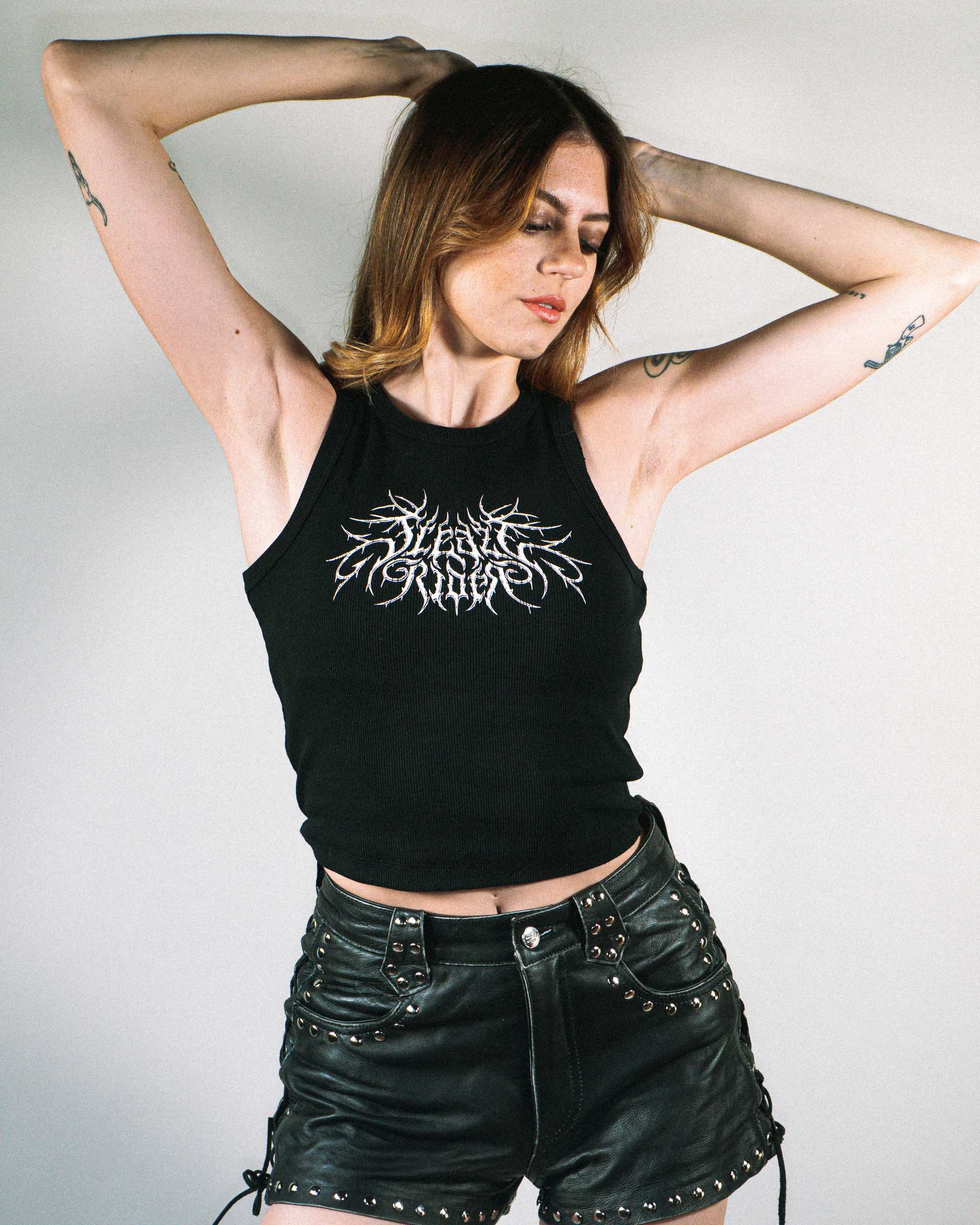 Executioner Ribbed Tank Top - Black