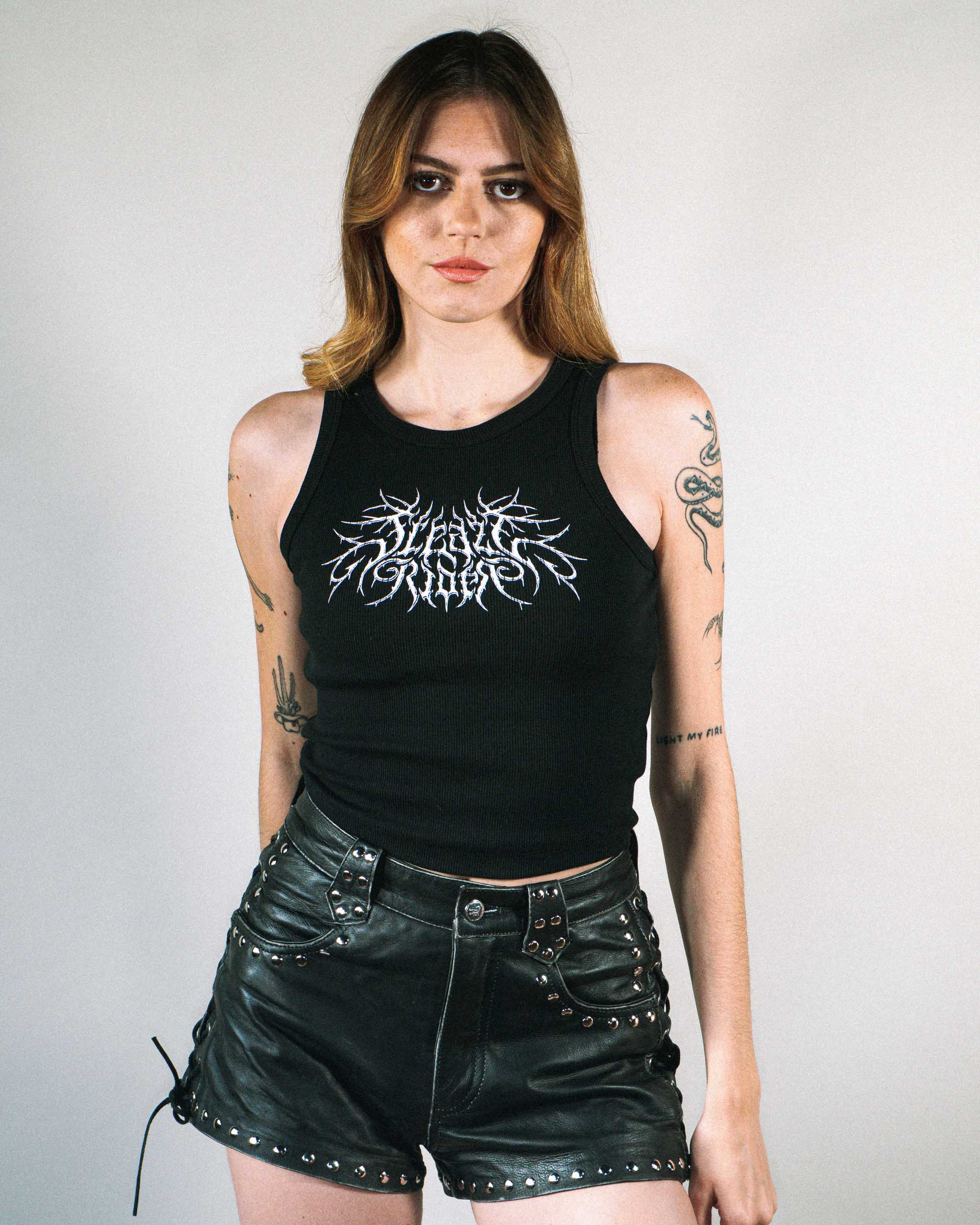 Executioner Ribbed Tank Top - Black