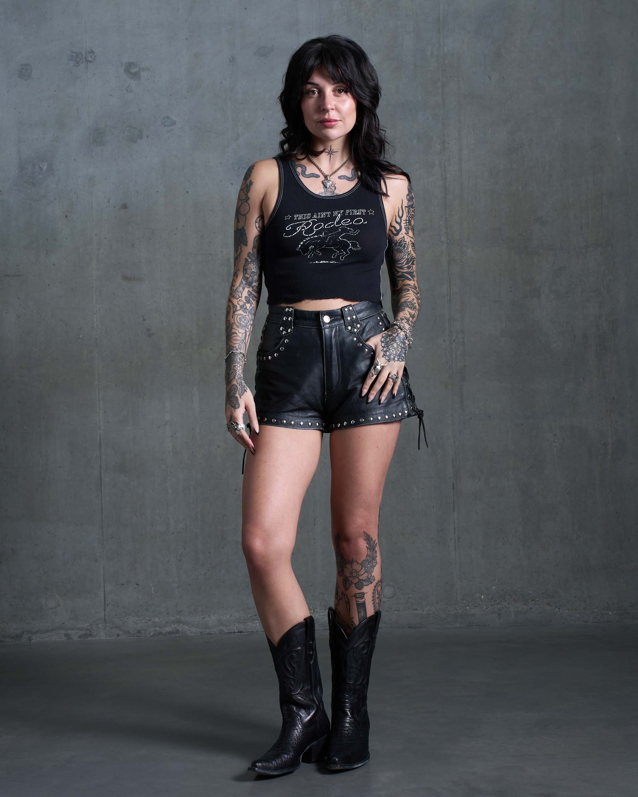 First Rodeo Tank Top - Black