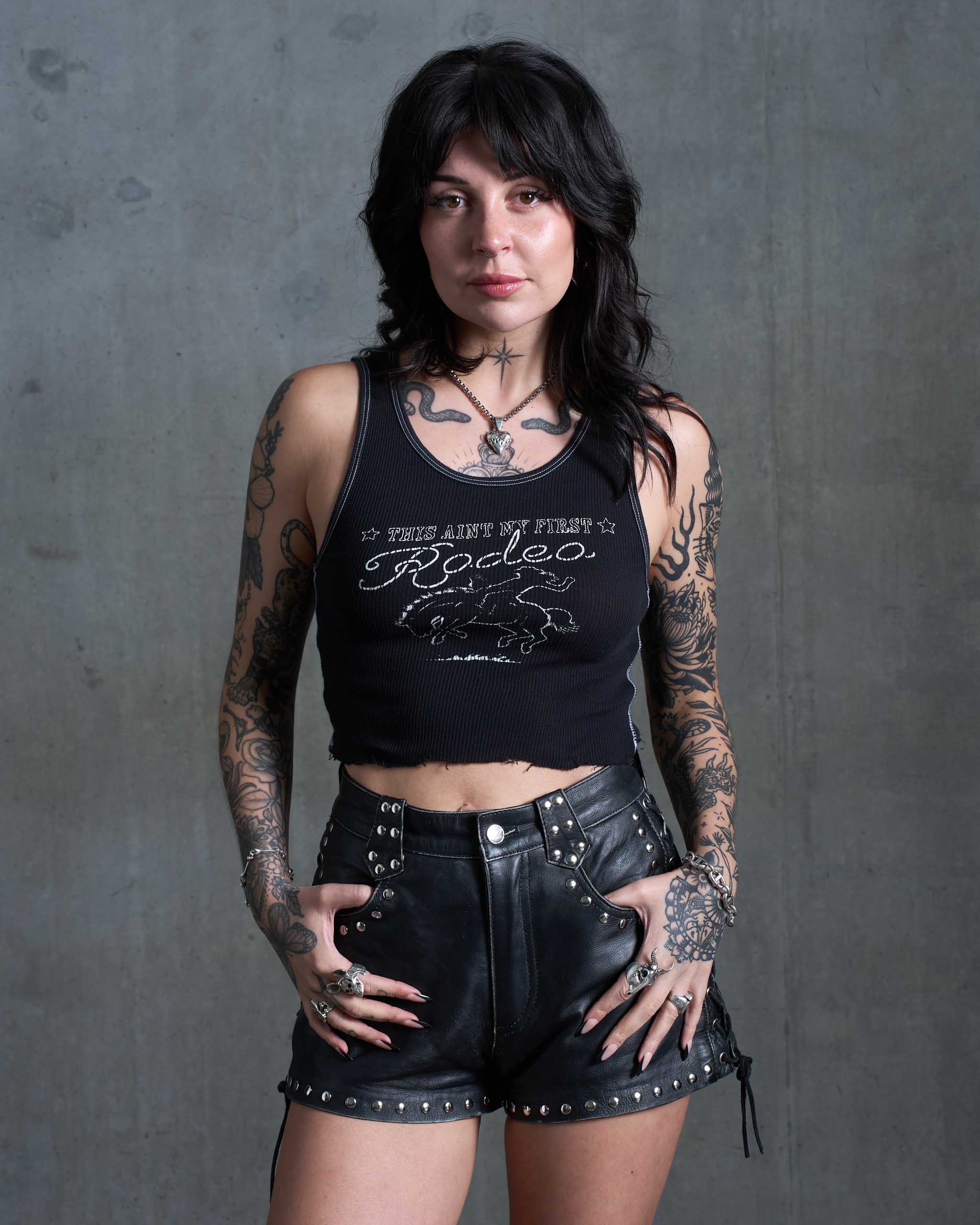 First Rodeo Tank Top - Black