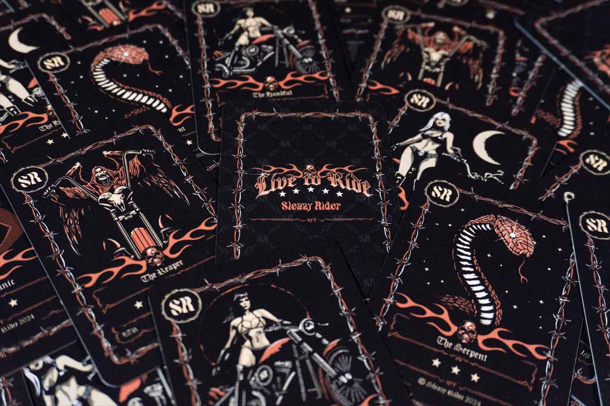 Sleazy Rider collectible cards