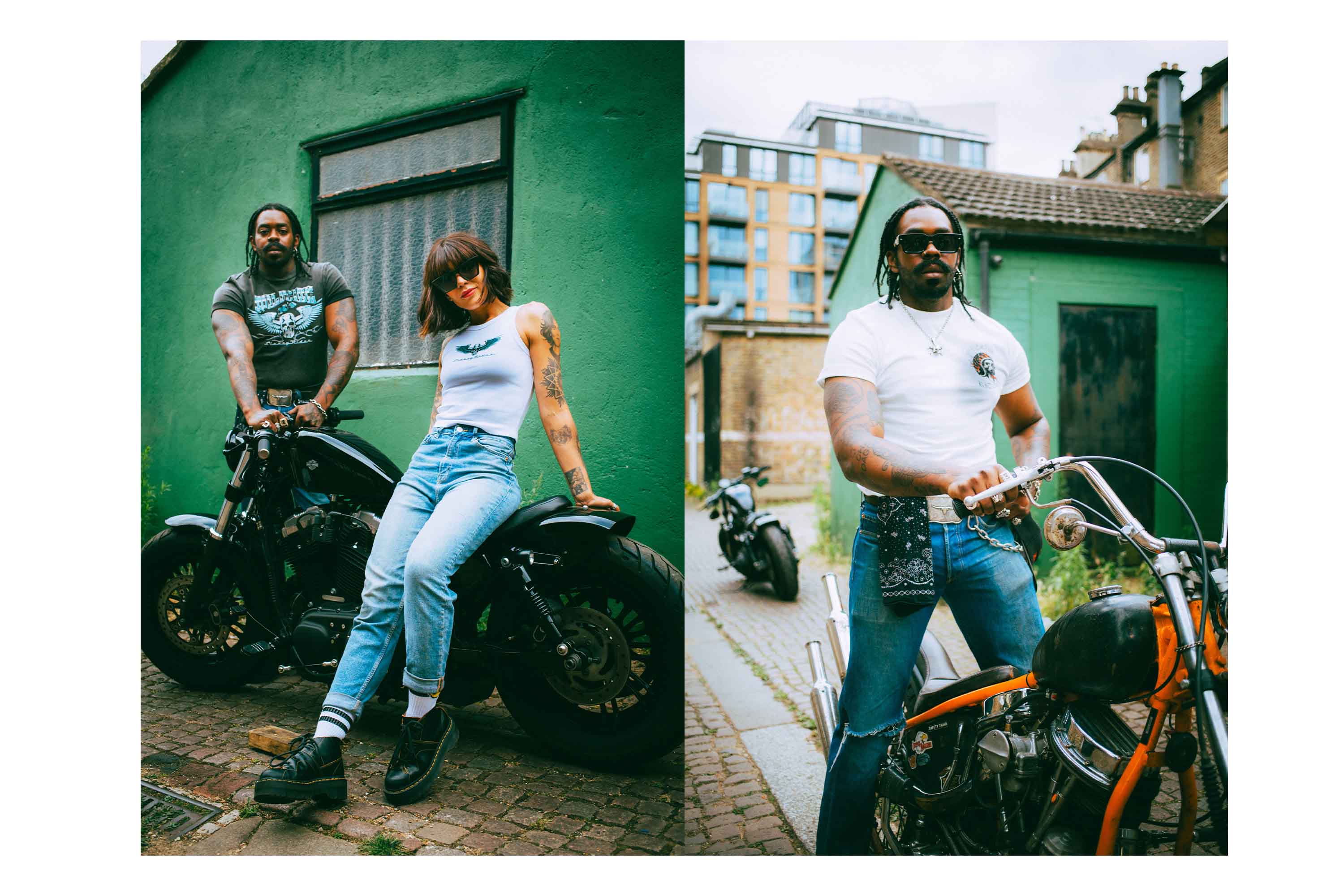 Alternative models with Harley Davidsons
