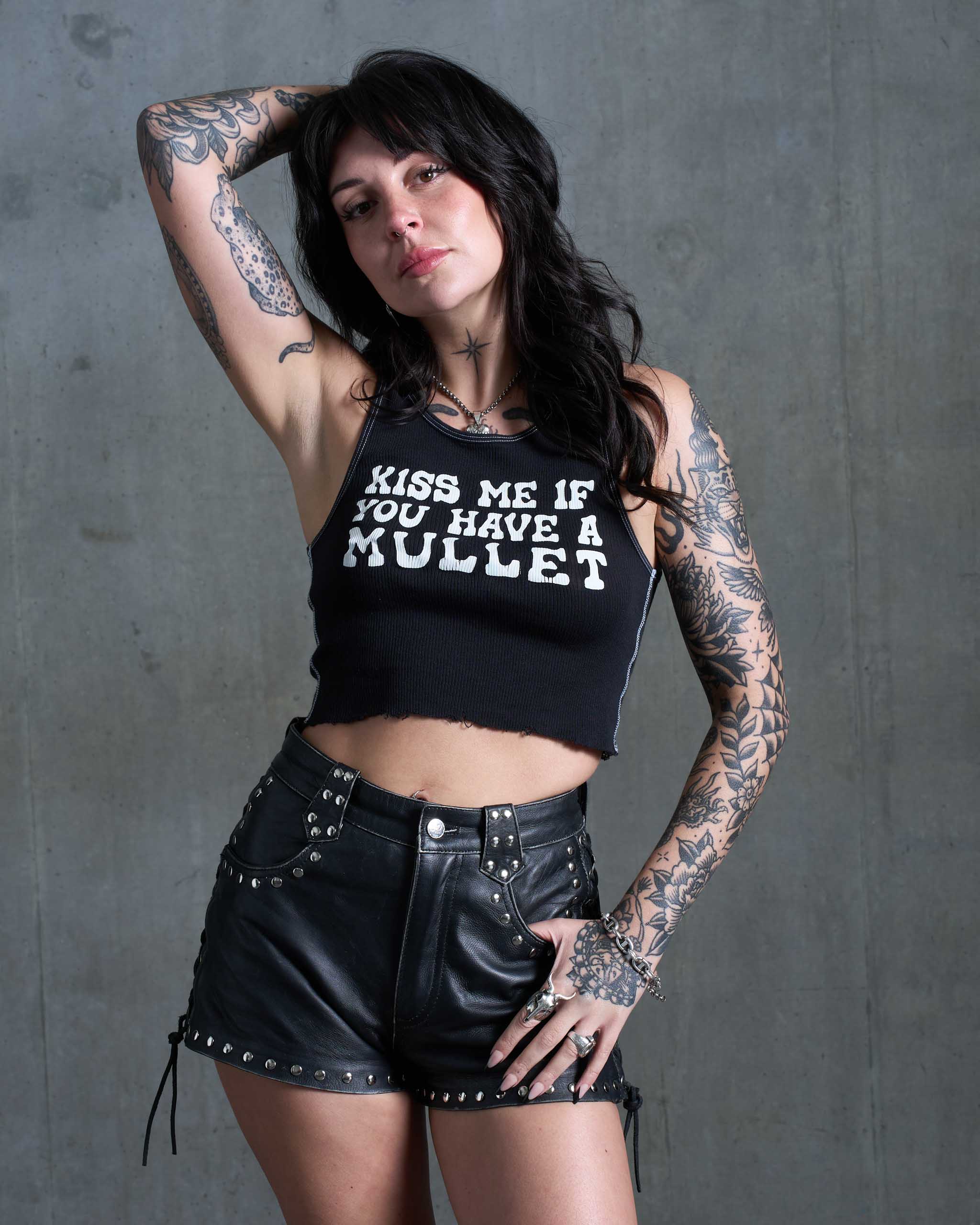 Mullet Tank Top - Black