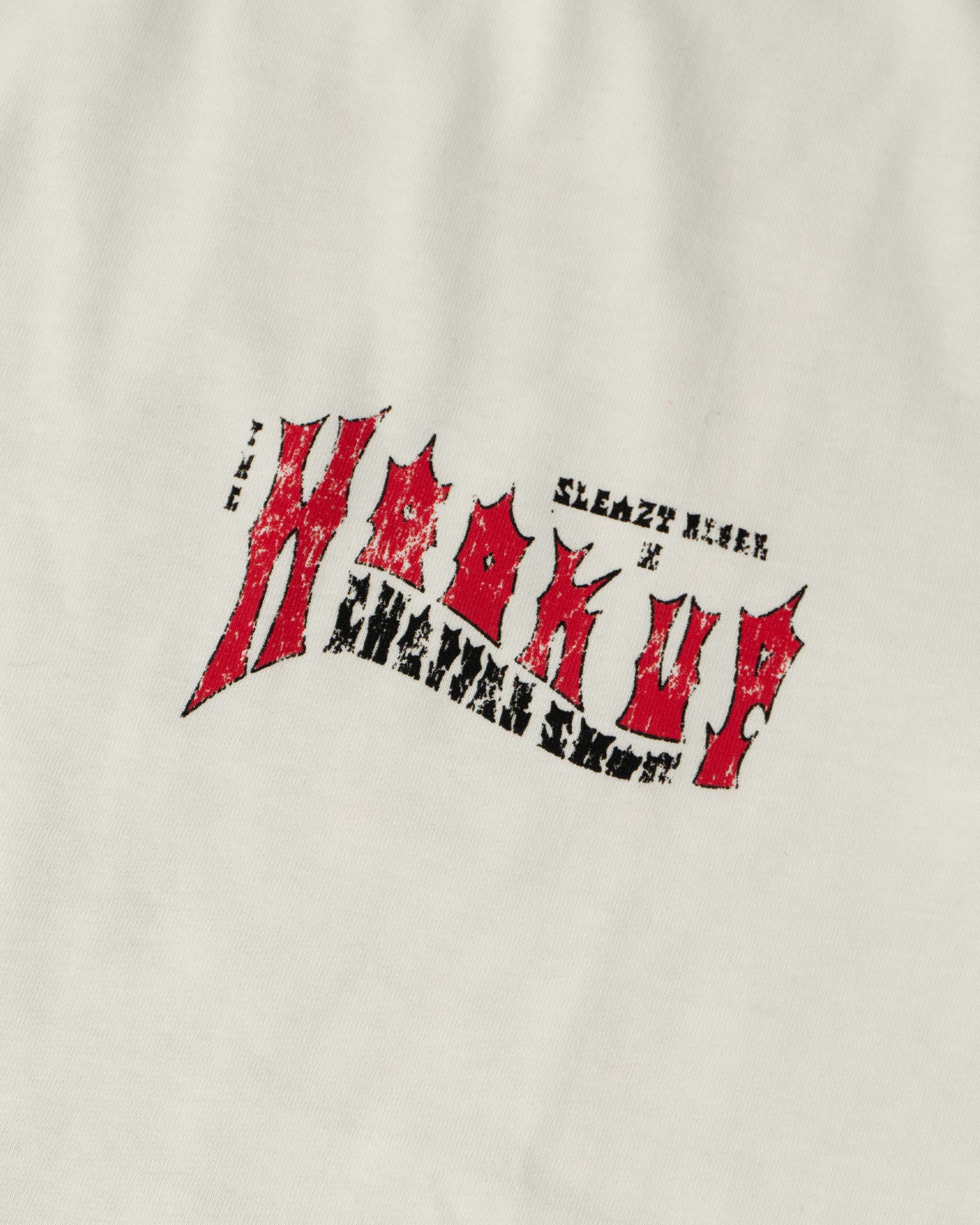 The Hook Up T-shirt front up close