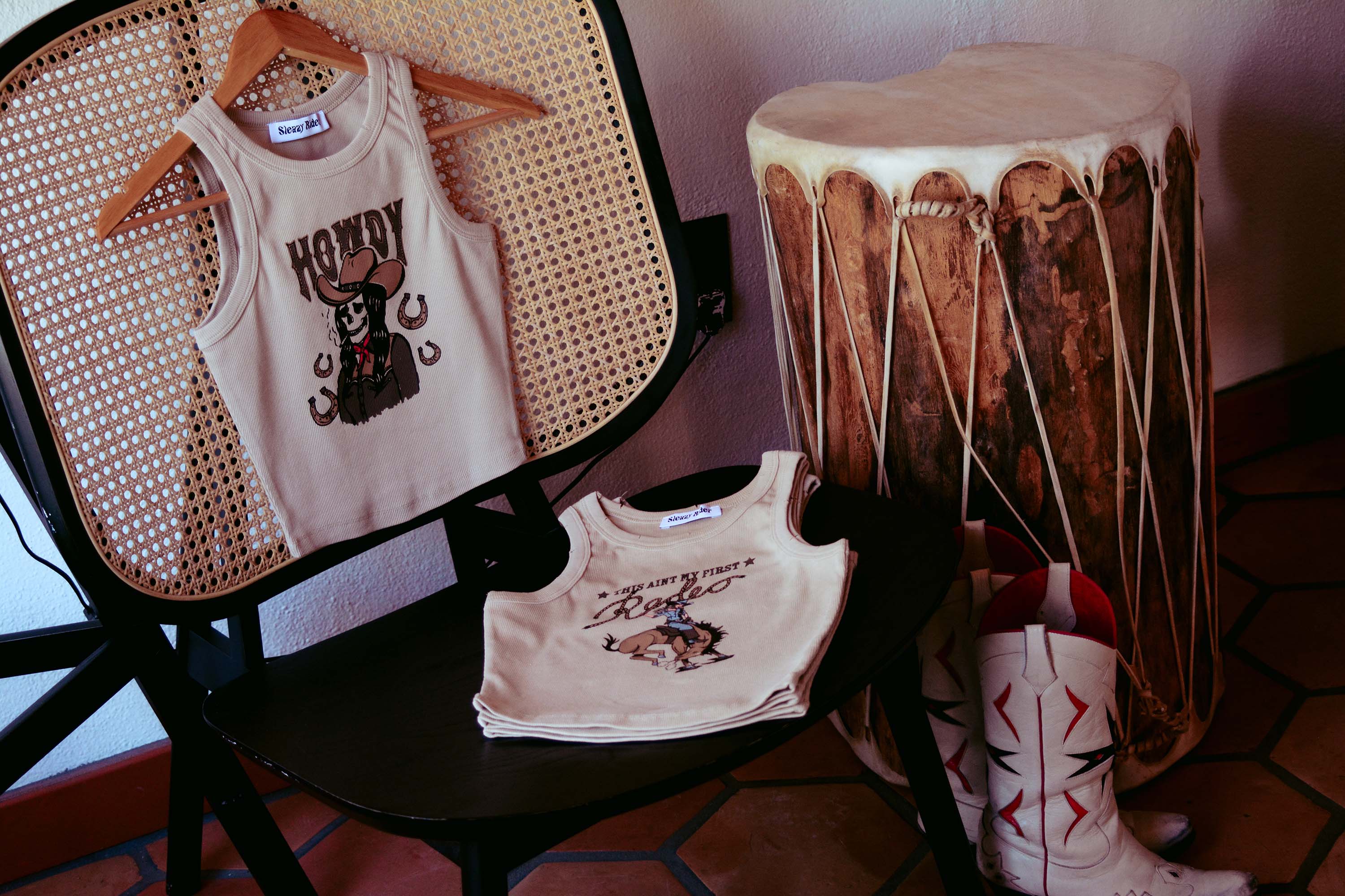 Wild west tank tops by Sleazy Rider