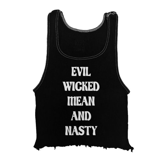 Evil Wicked Mean & Nasty Black Tank