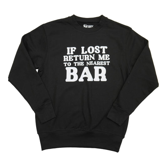 If Lost Black Sweatshirt