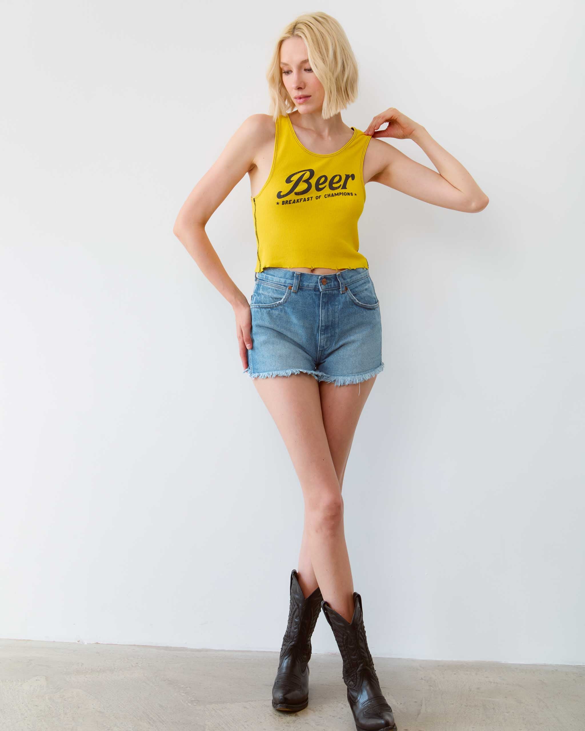 Beer, Breakfast of Champions Tank Top - Yellow