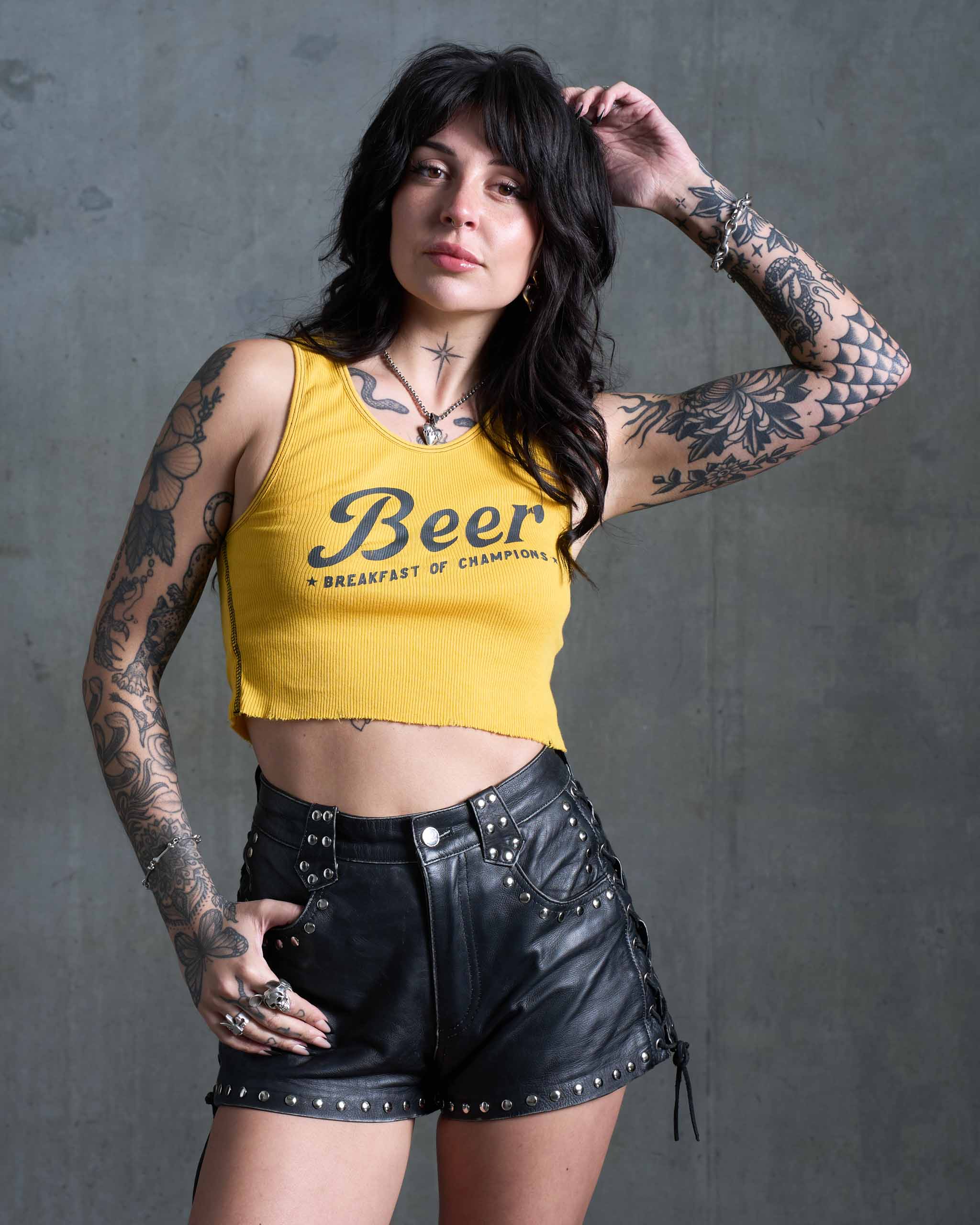 Beer, Breakfast of Champions Tank Top - Yellow