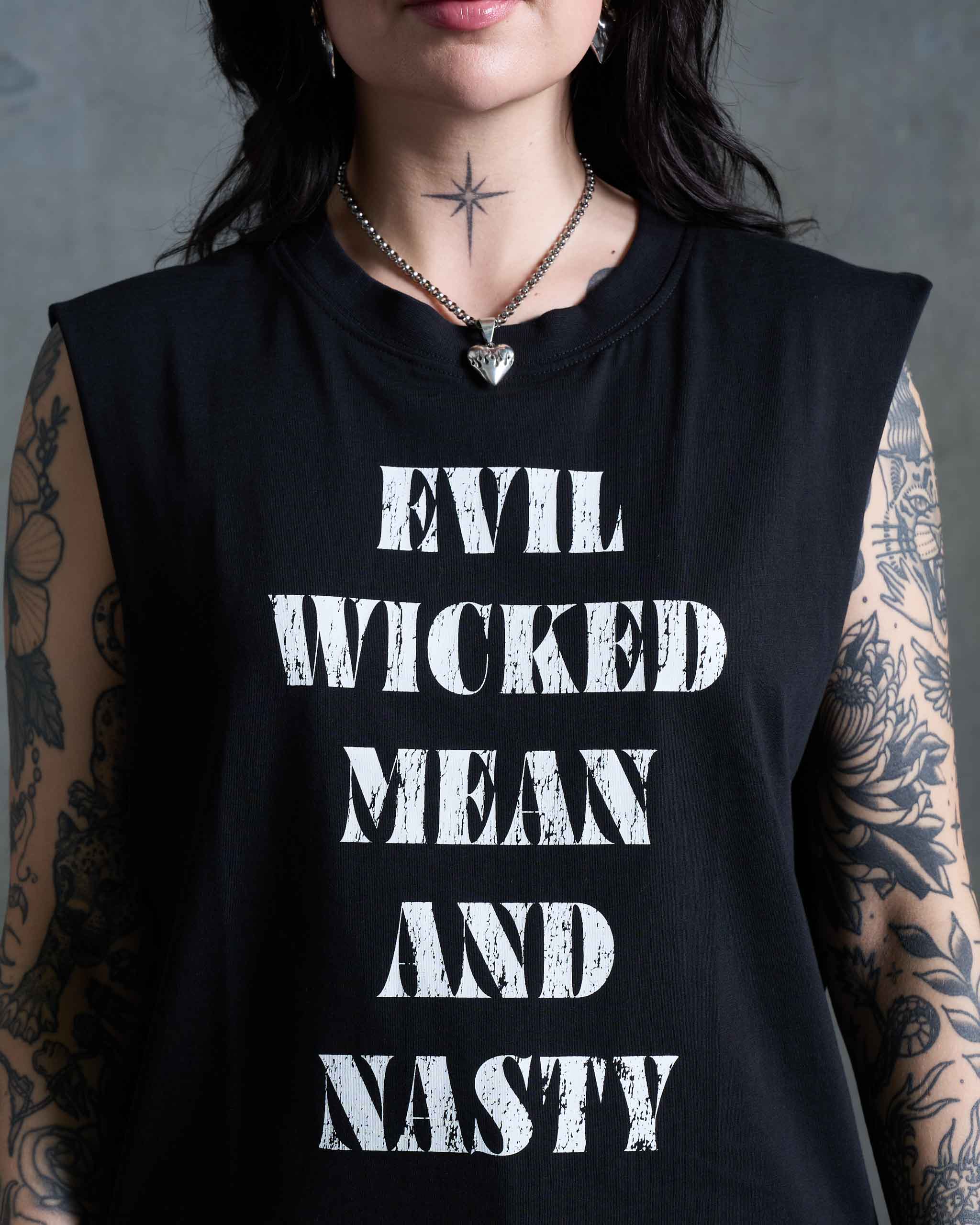 Evil Wicked Muscle Tank - Black