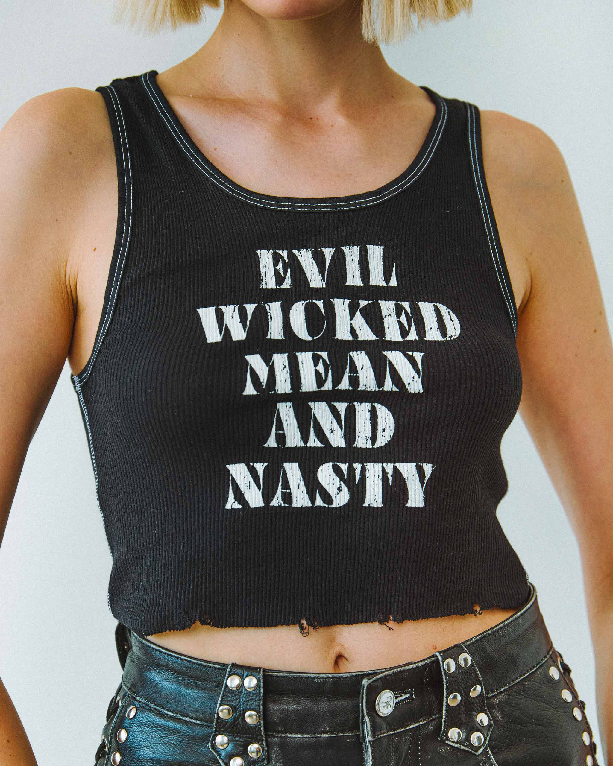 Evil Wicked Tank Top - Black
