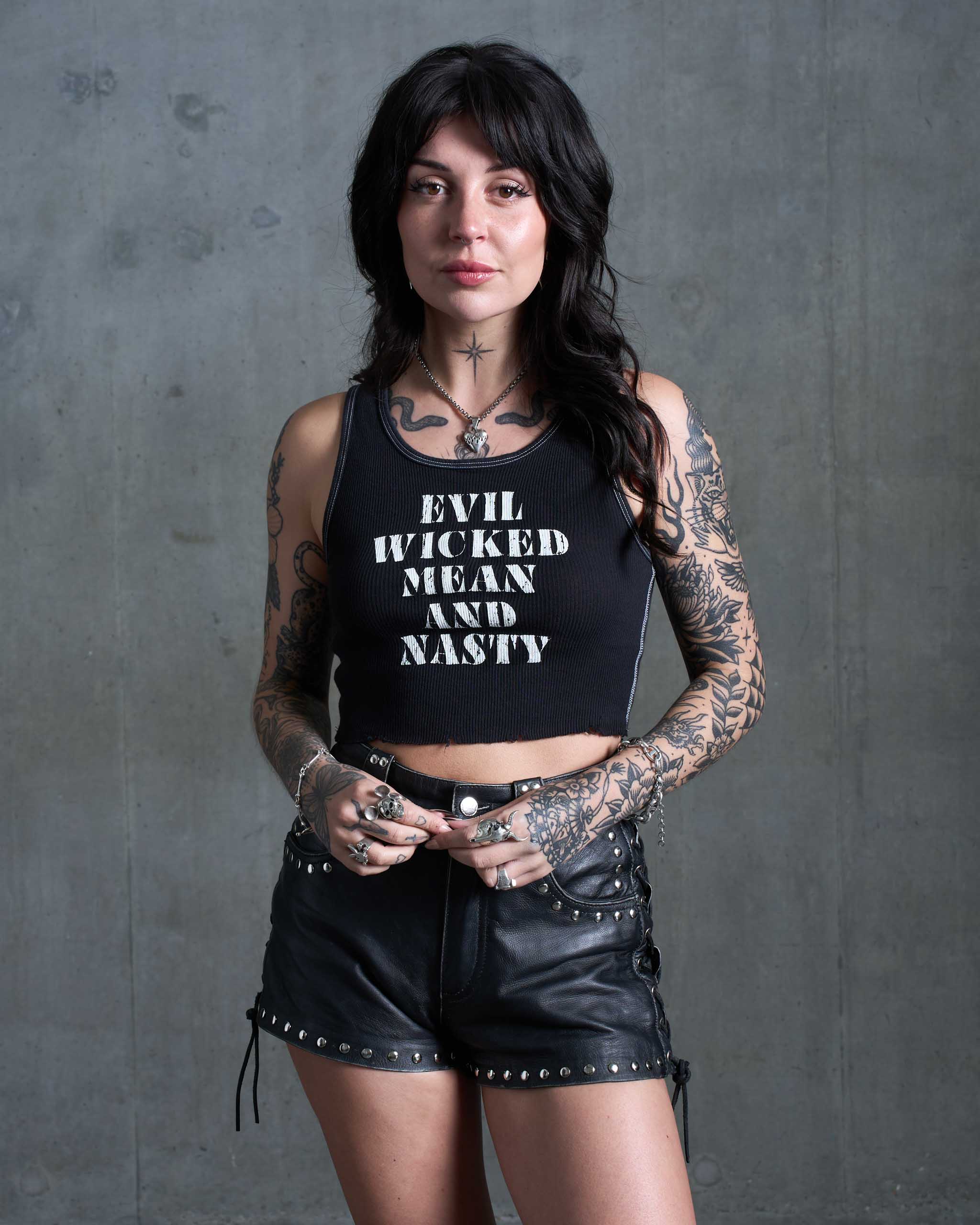 Evil Wicked Tank Top - Black