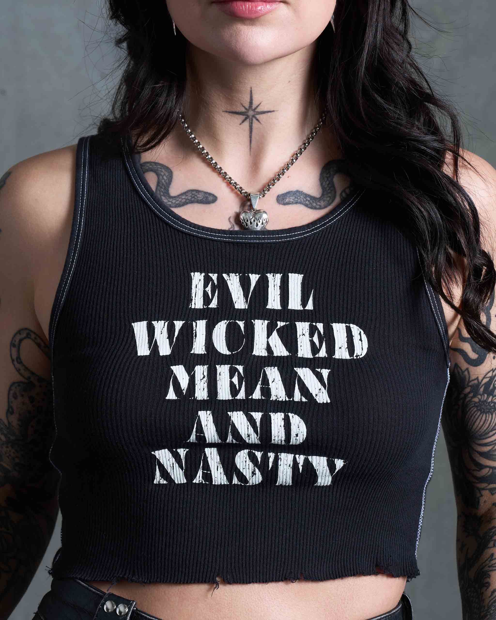 Evil Wicked Tank Top - Black