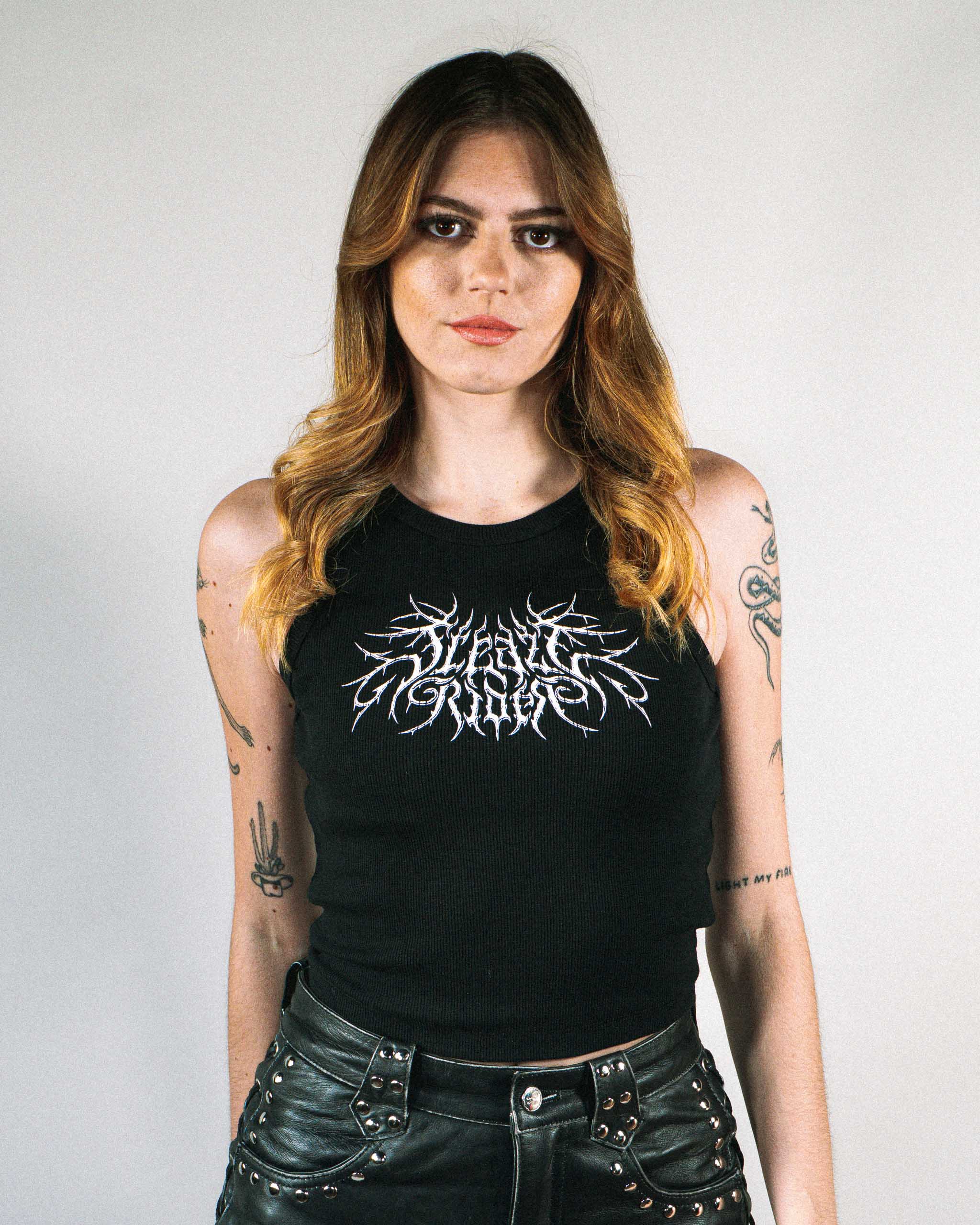 Executioner Ribbed Tank Top - Black