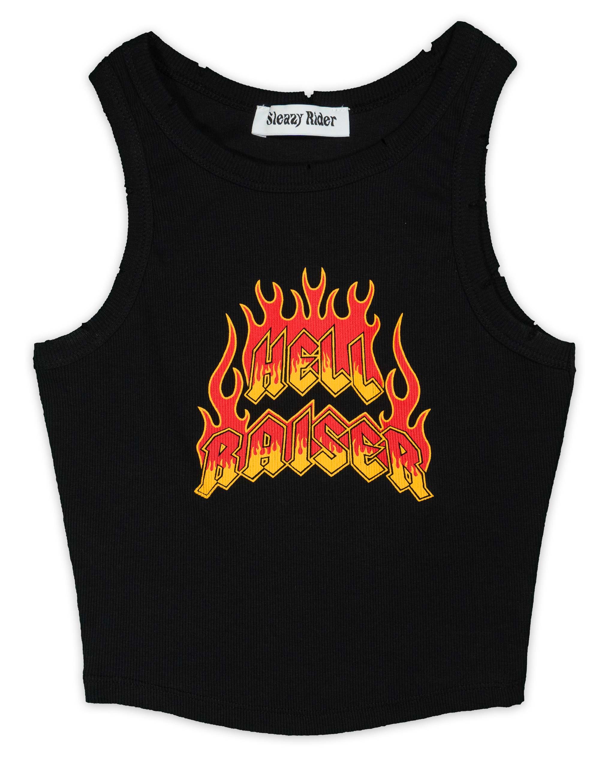 Hell Raiser tank top by Sleazy Rider, in black