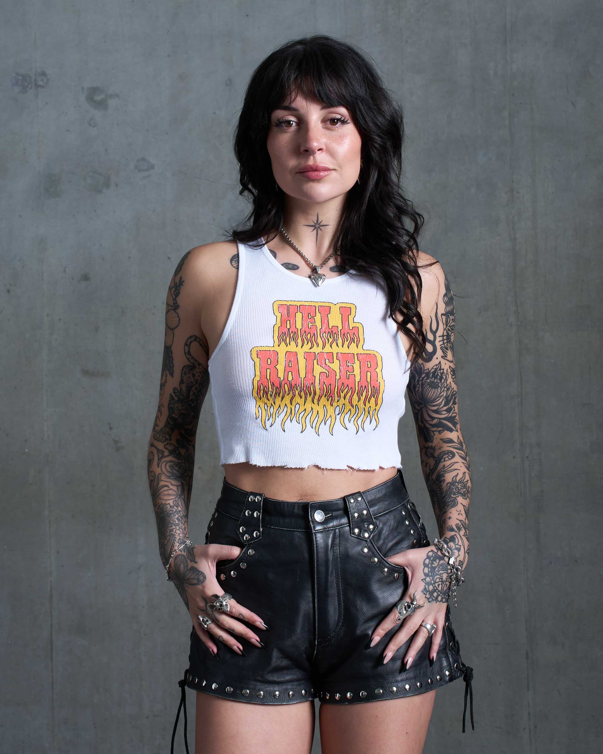 Hell Raiser Tank Top - White