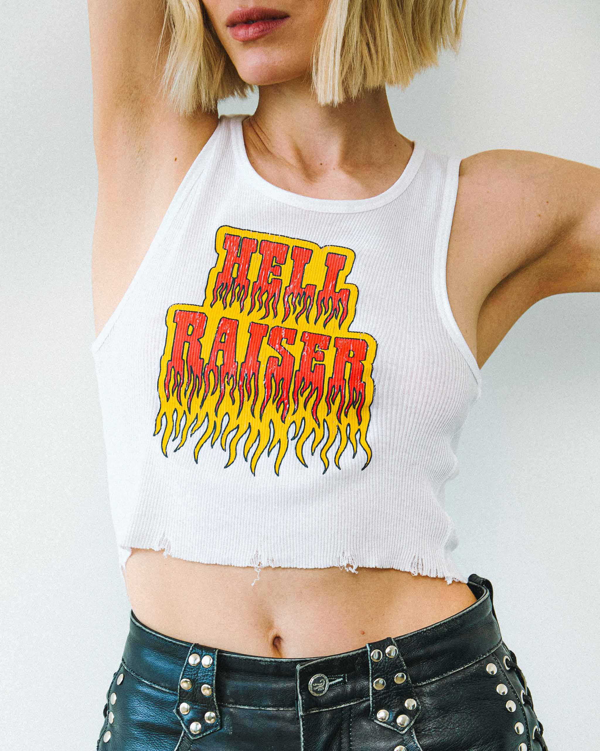 Hell Raiser Tank Top - White