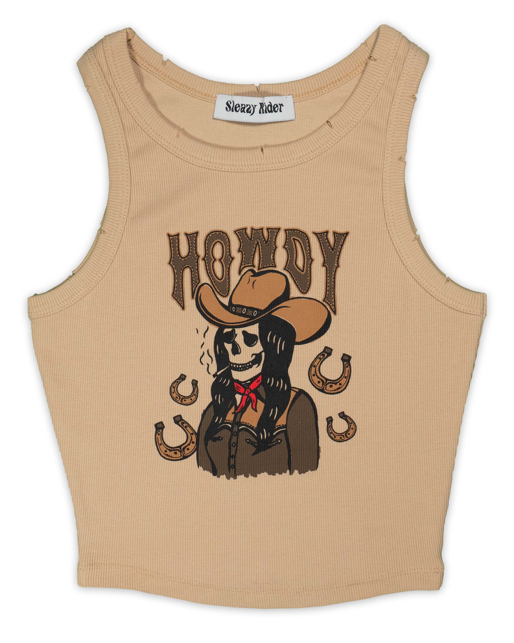 Howdy tank top by Sleazy Rider