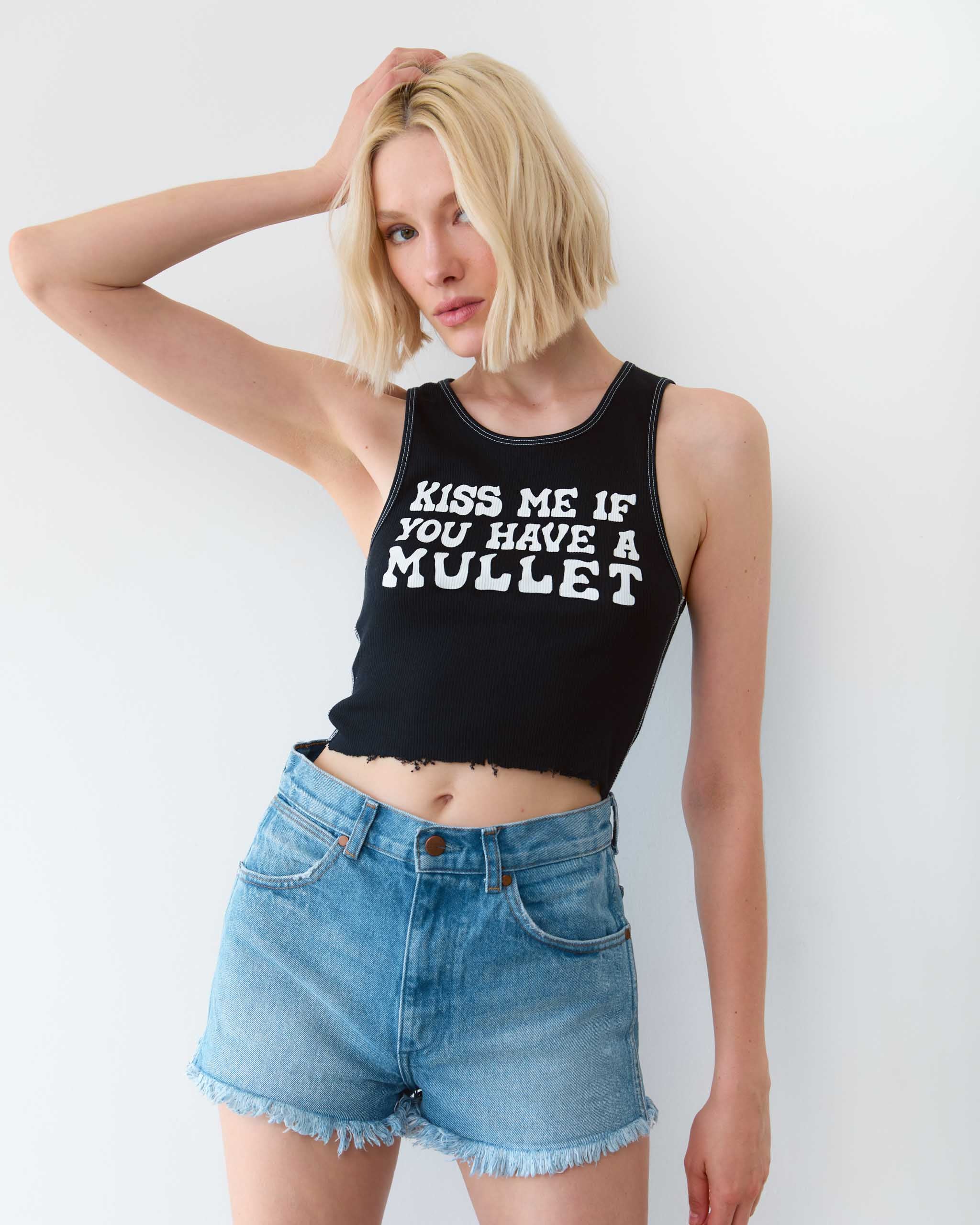 Mullet Tank Top - Black