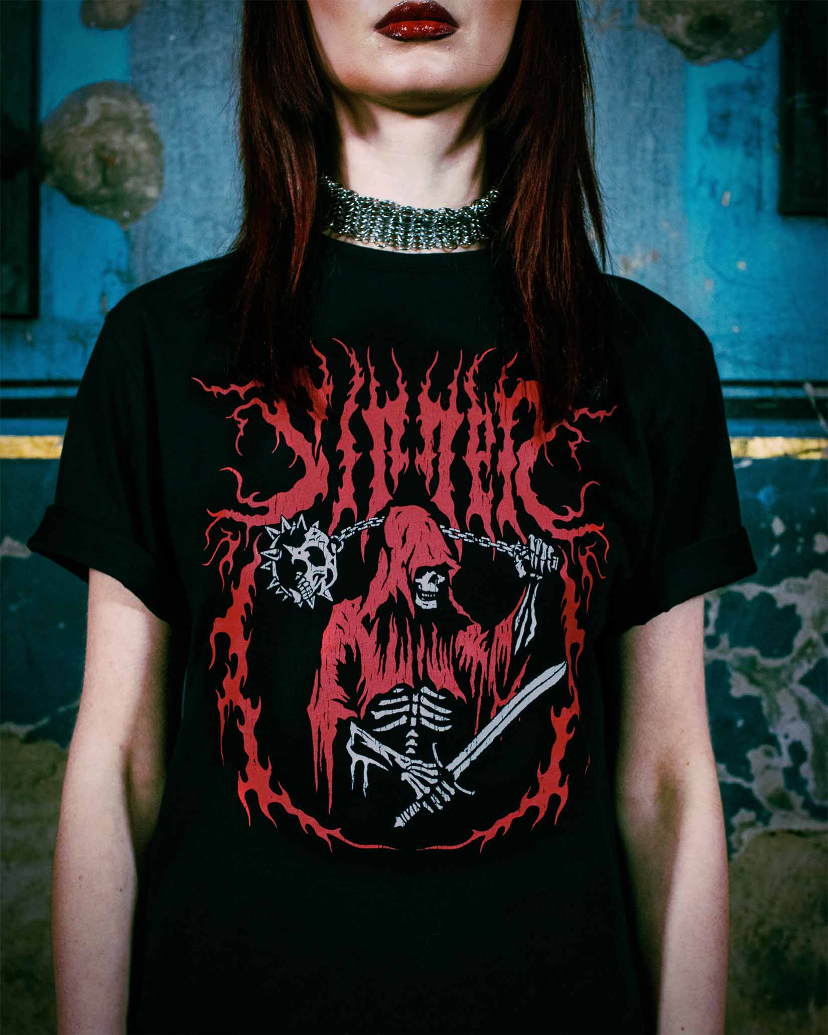 A heavy metal t-shirt