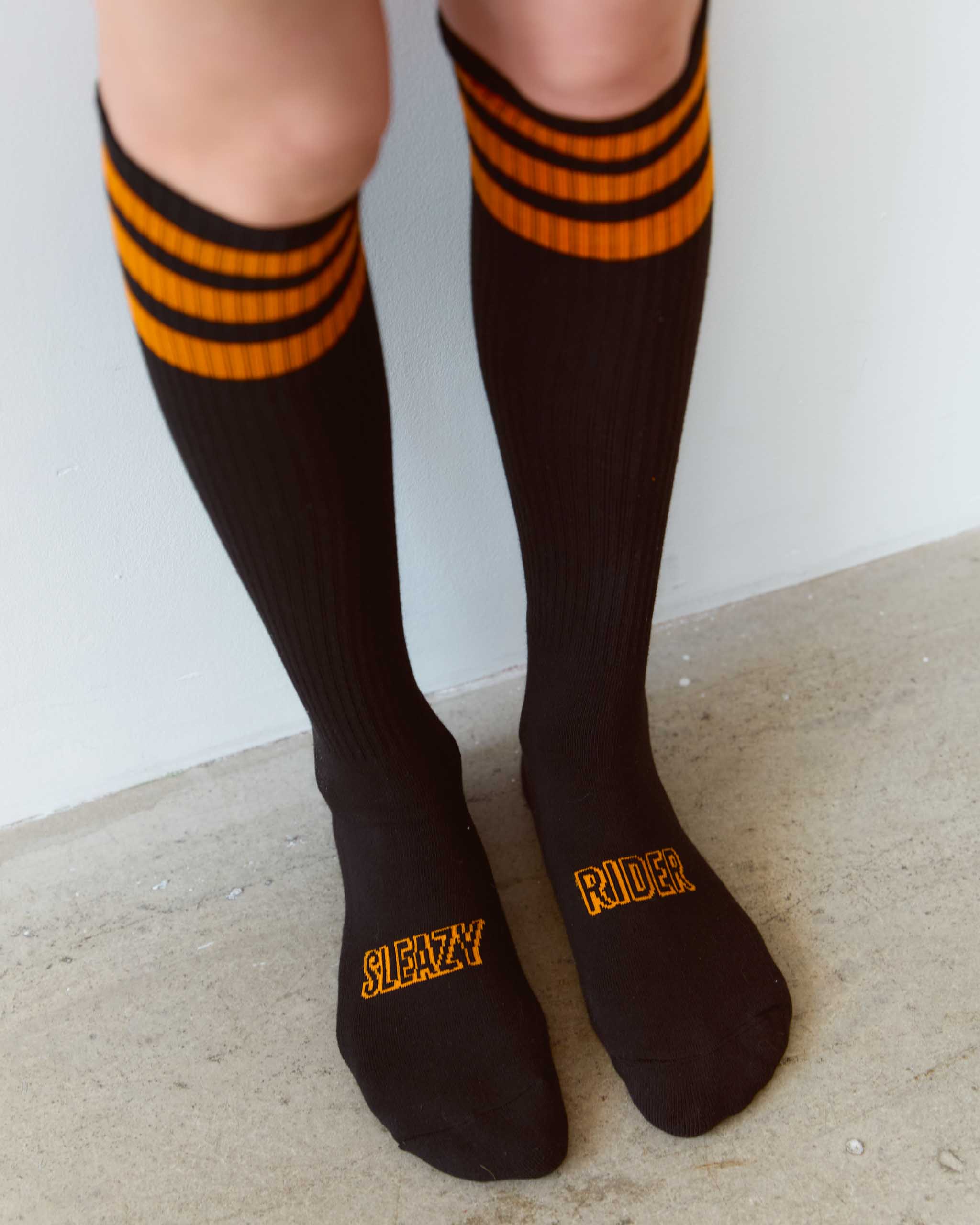 Sleazy Knee Socks - Black