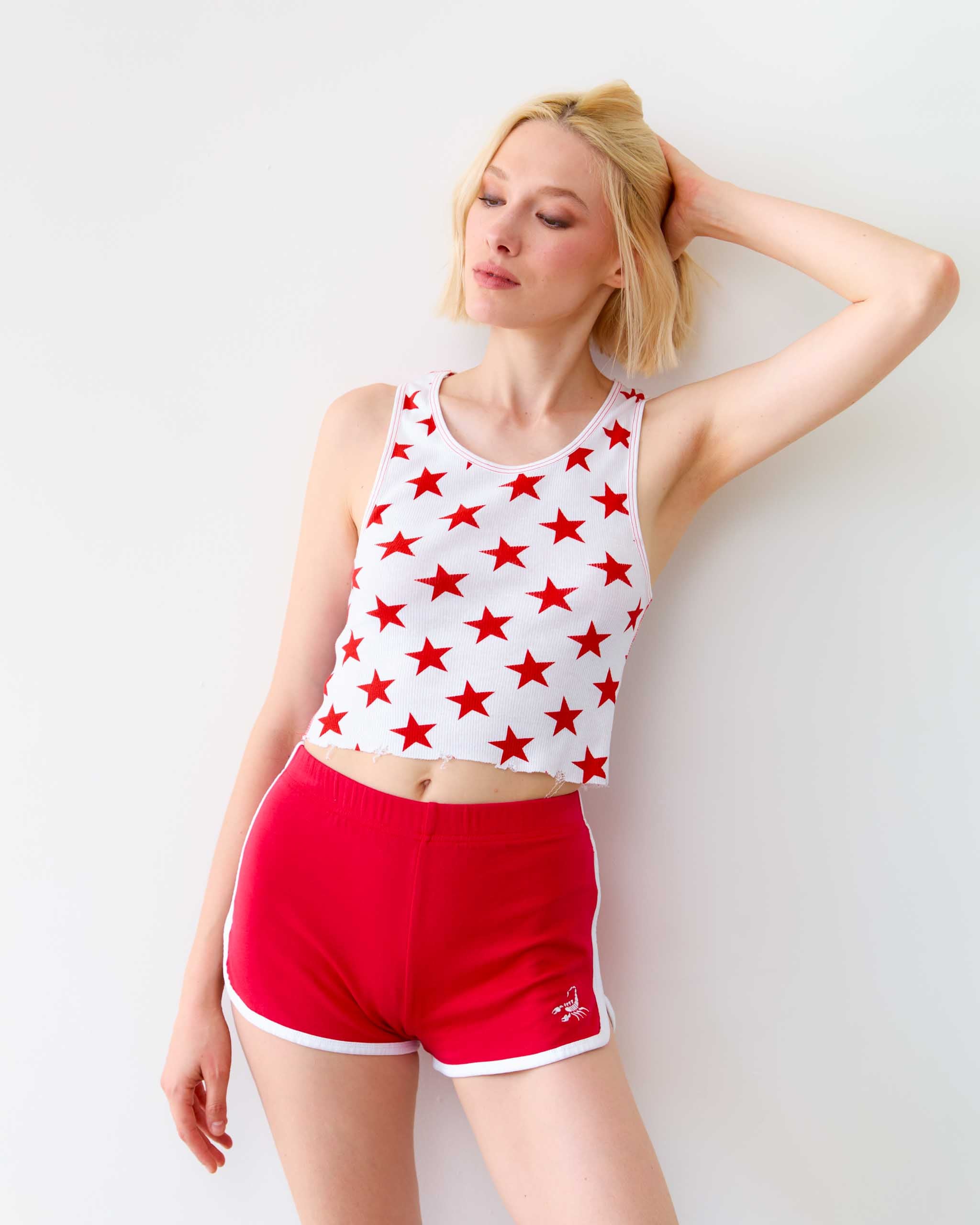 Sleazy 70s Sport Shorts - Red