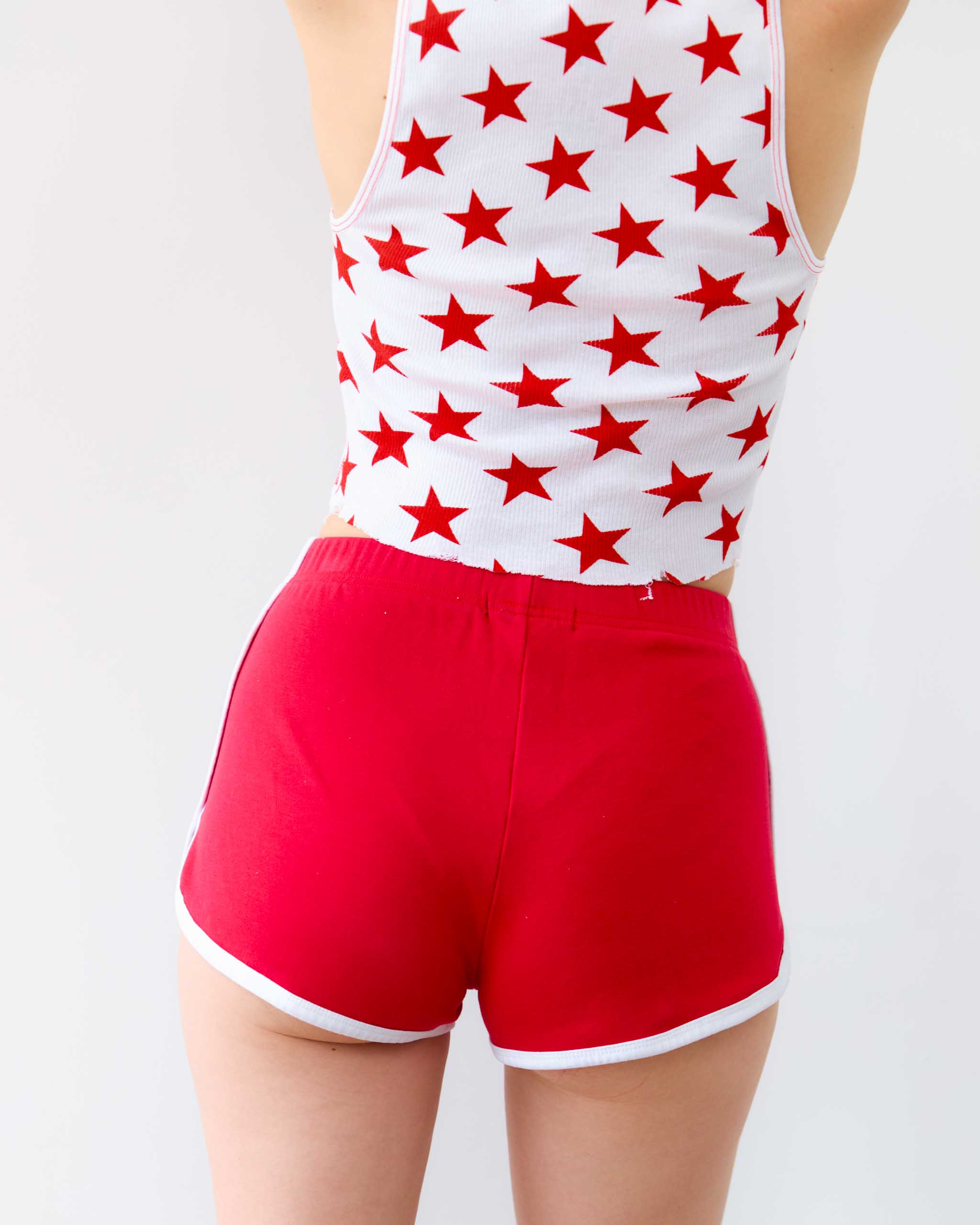 Sleazy 70s Sport Shorts - Red