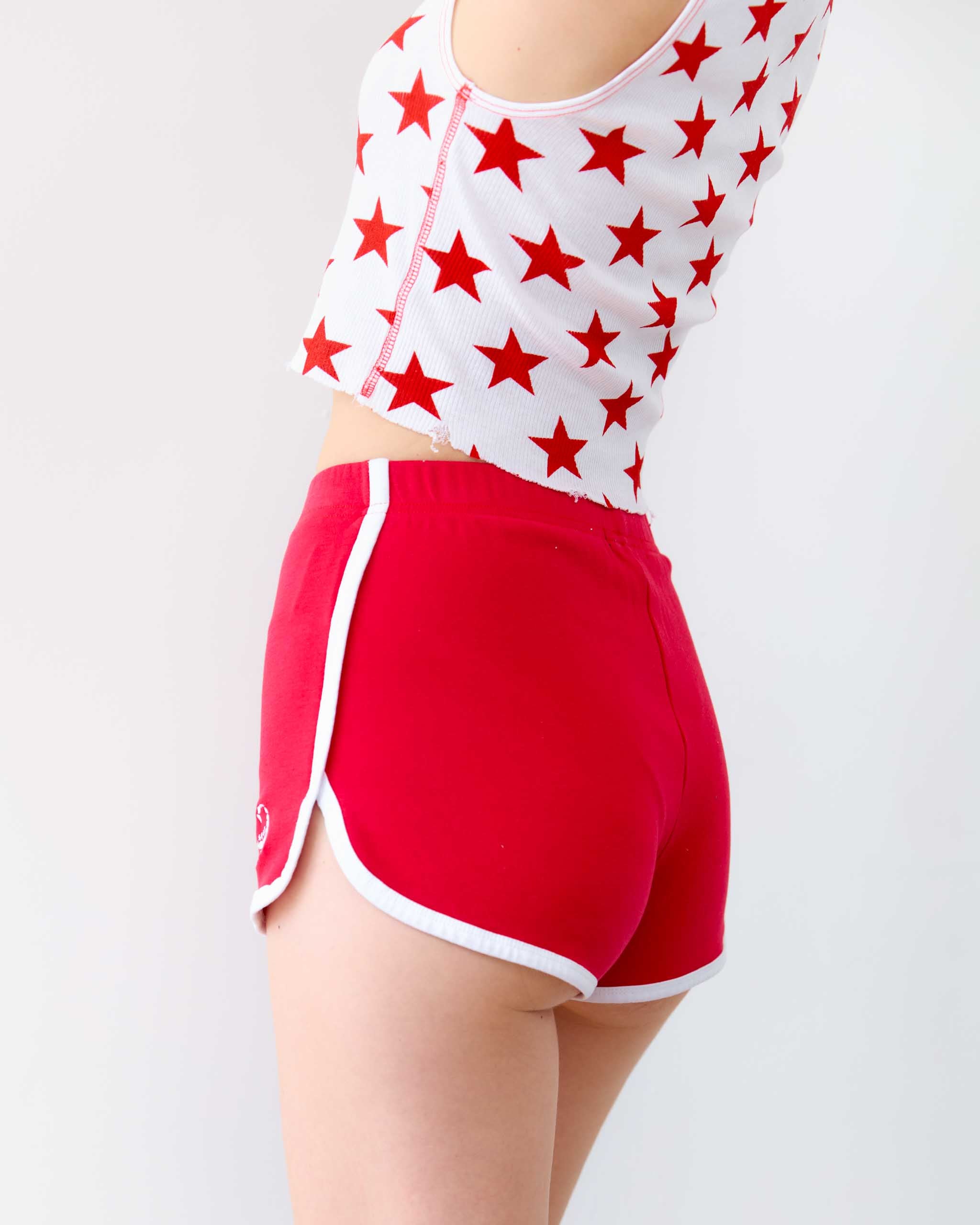 Sleazy 70s Sport Shorts - Red