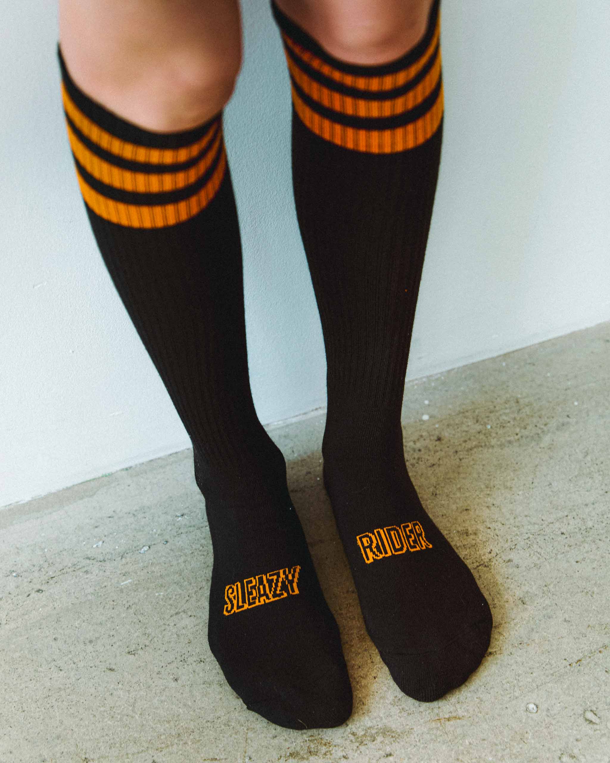 Sleazy Knee Socks - Black