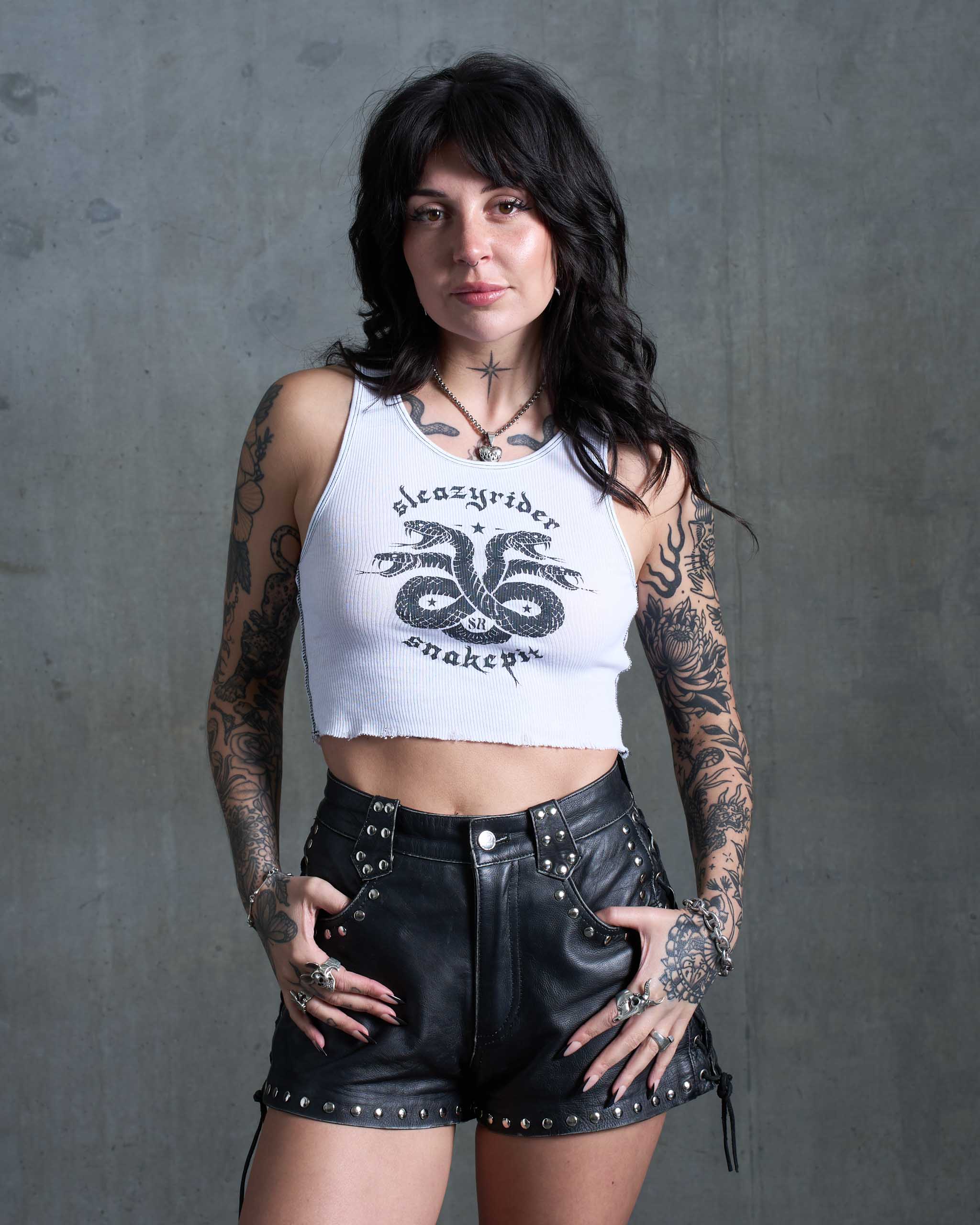 Snakepit Tank Top - White