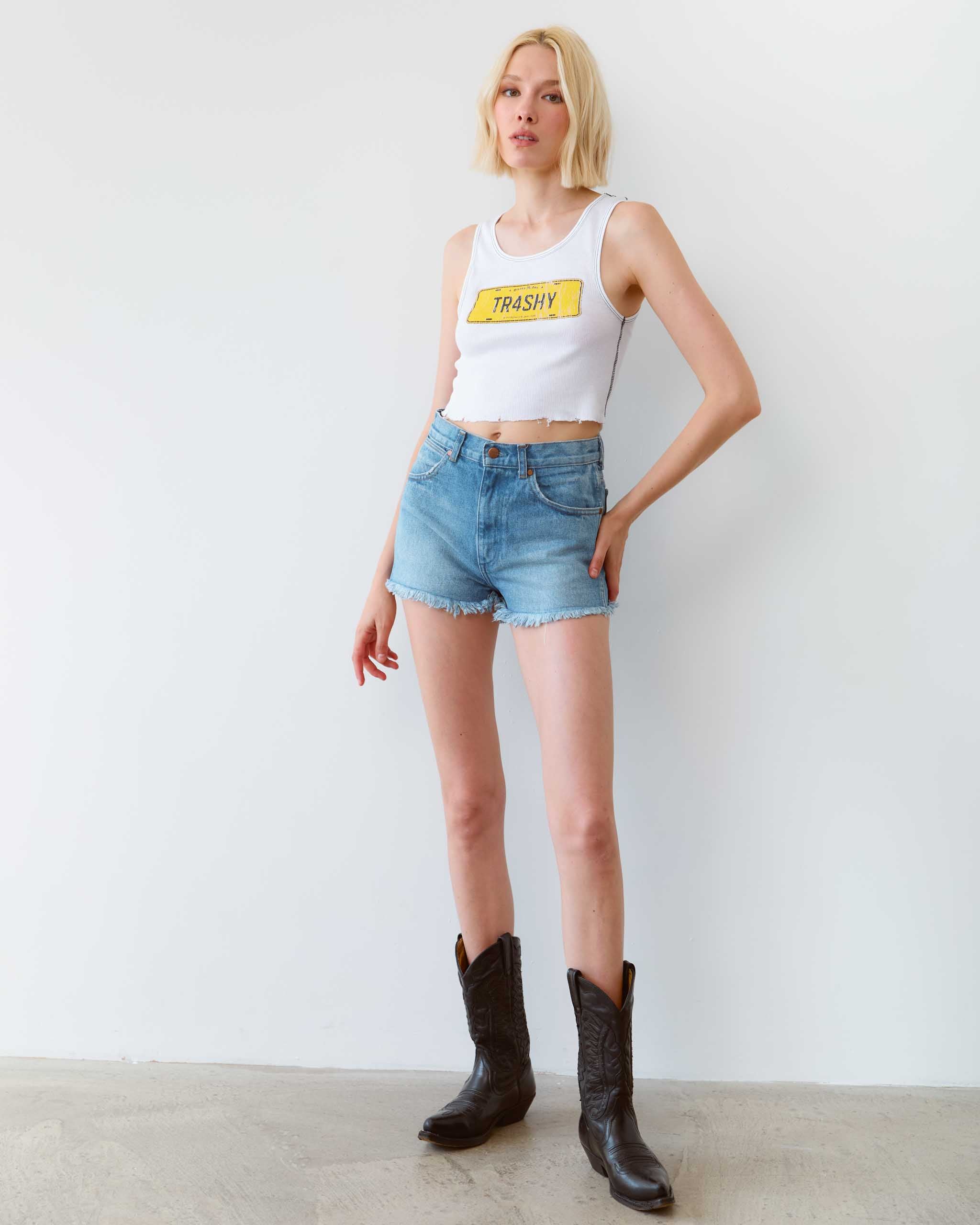 TR4SHY Tank Top - White