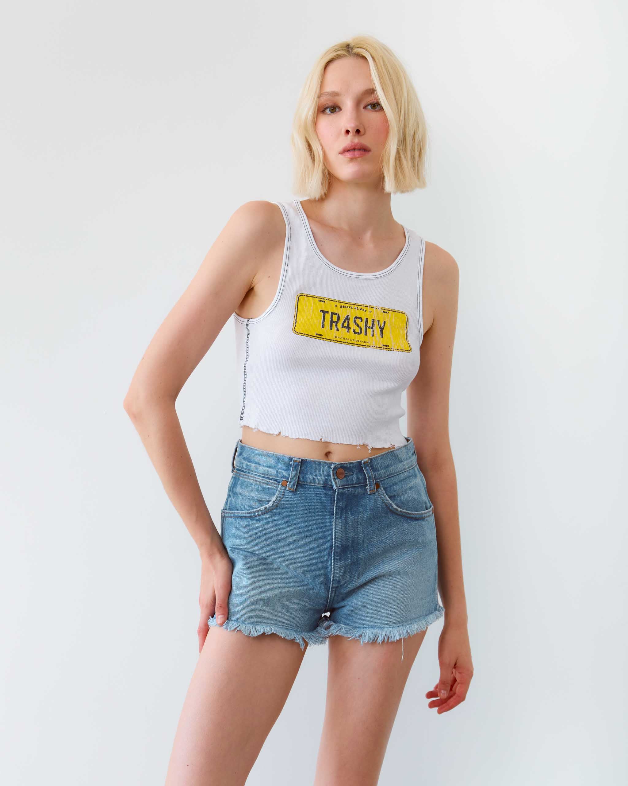 TR4SHY Tank Top - White