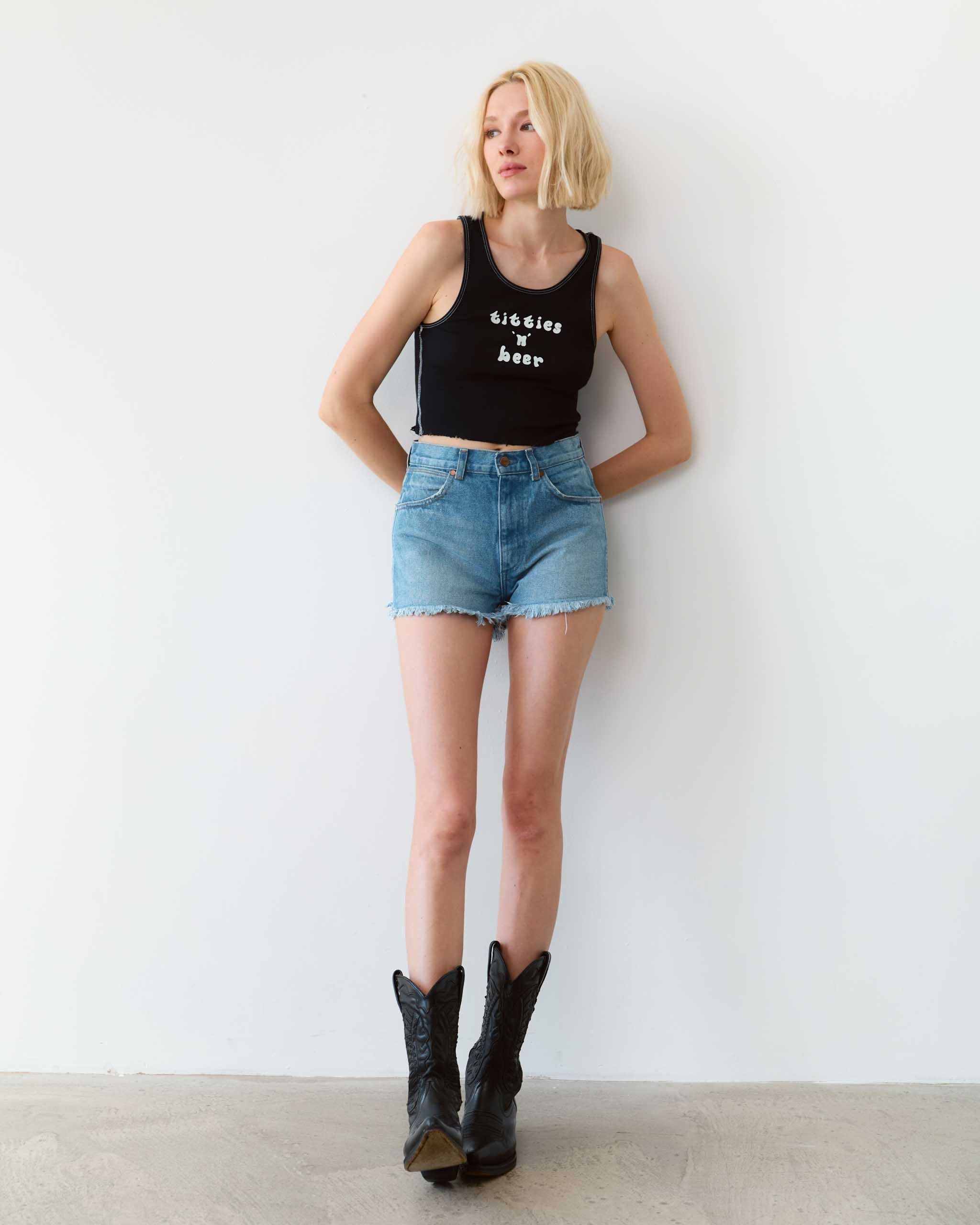 Titties 'n' Beer Tank Top - Black