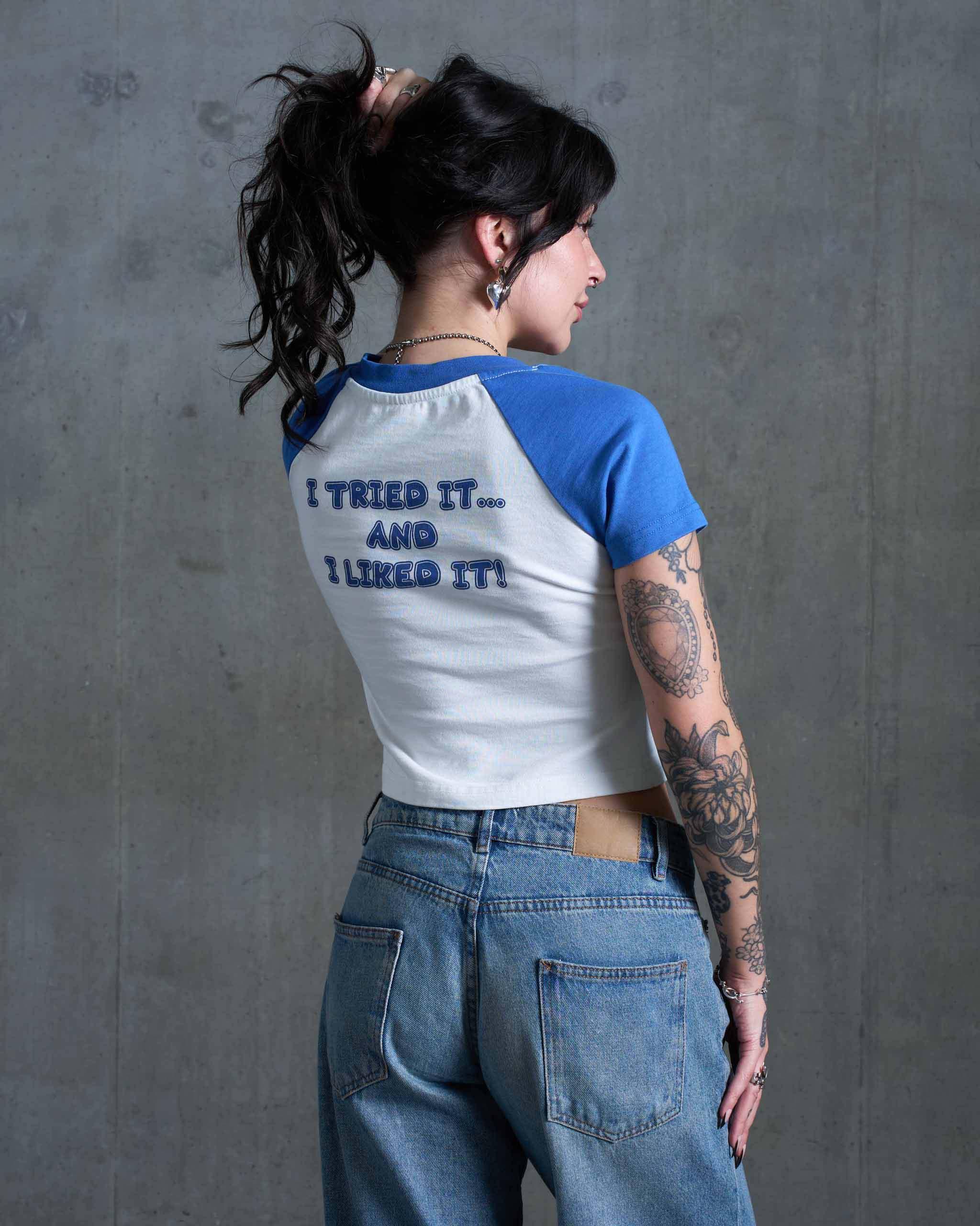 Try it Raglan Baby T-Shirt - Vintage White