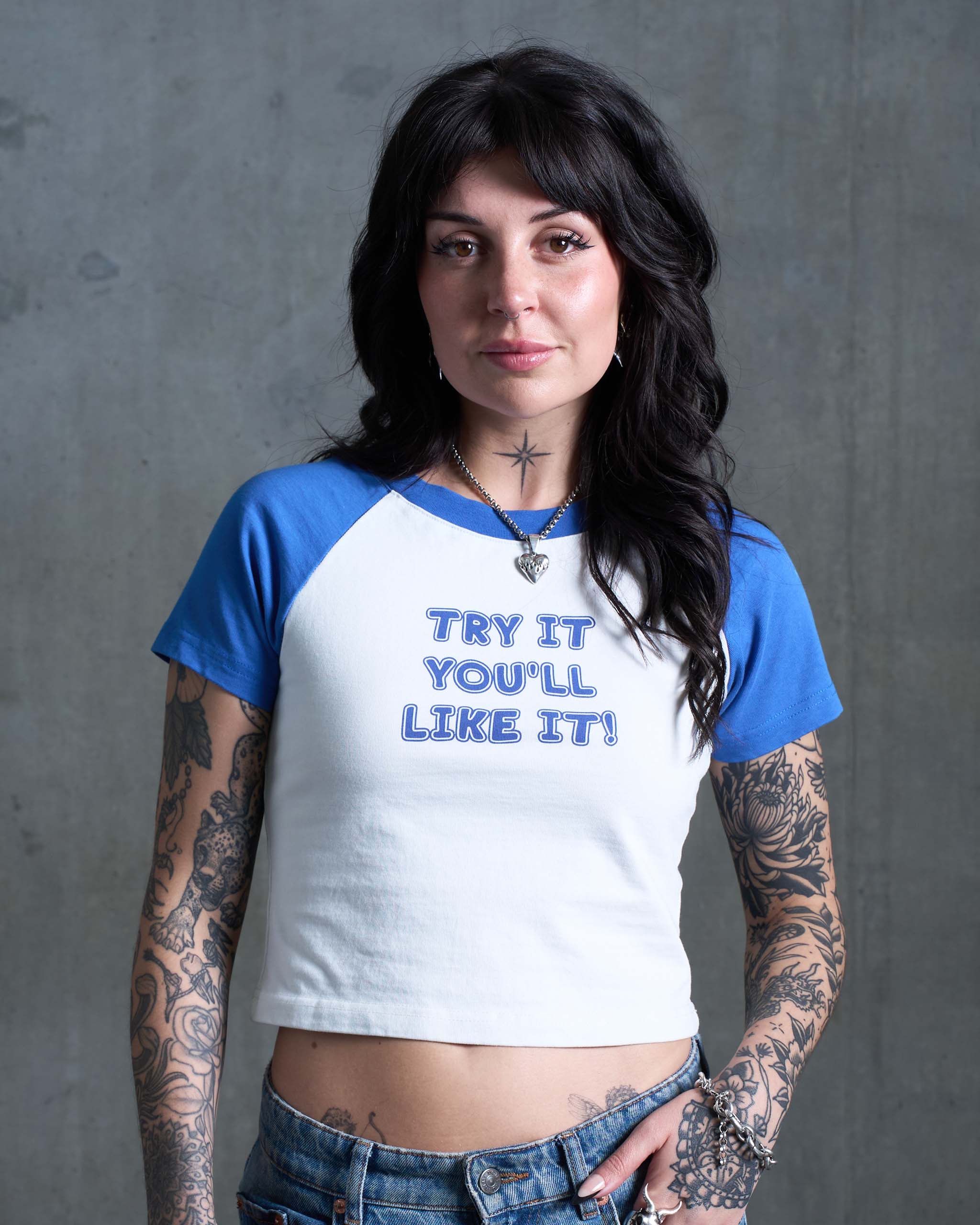 Try it Raglan Baby T-Shirt - Vintage White