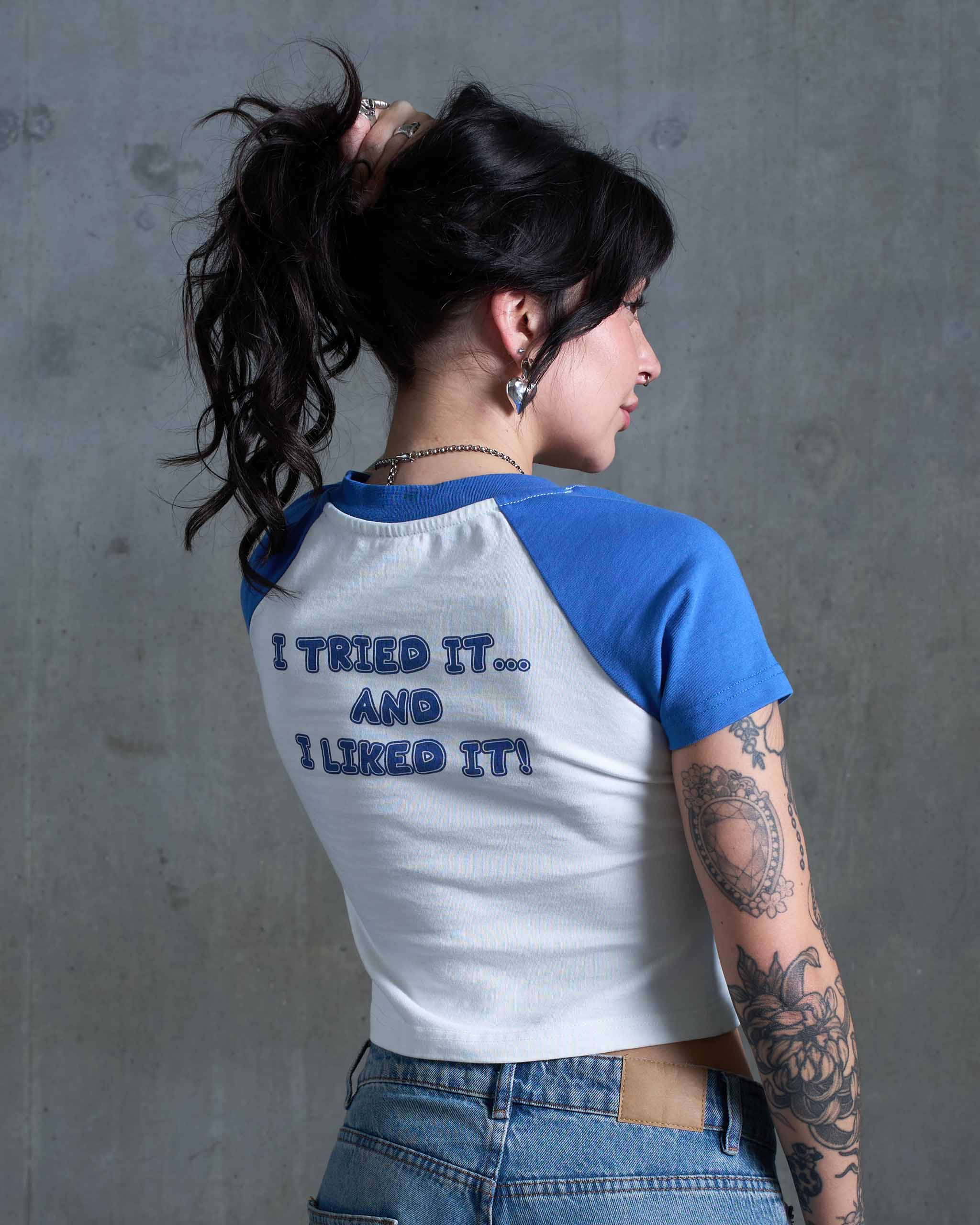 Try it Raglan Baby T-Shirt - Vintage White